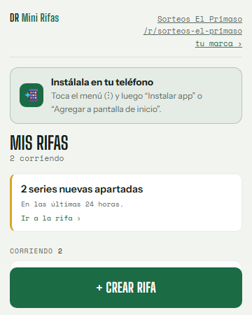 Todas tus rifas, con tu marca